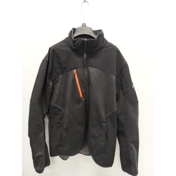 Mapamyumco Men's Polar Fleece Lined Full Zip Softshell Jacket Thermal LARGE - Picture 1 of 12